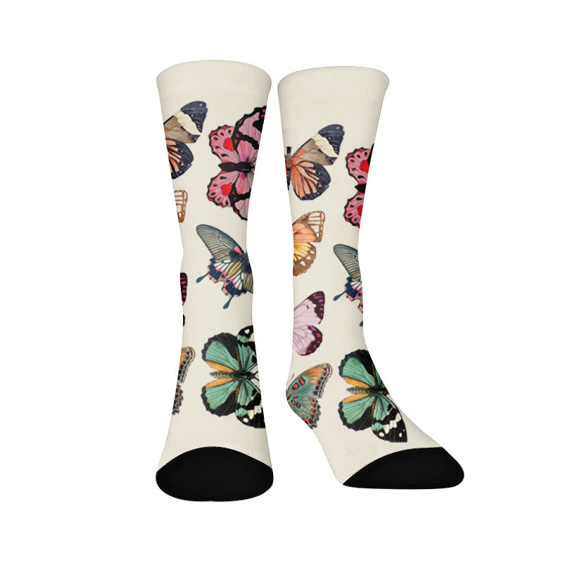 Plusock Butterfly Heart Leopard Print Socks - Butterfly(1 Pair) - EU37-44(US4-10) - image 7