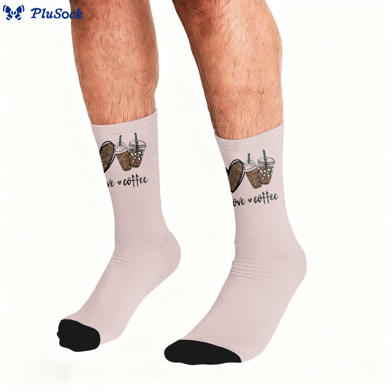 Plusock Butterfly Heart Coffee Socks - image 3