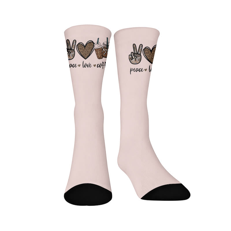 Plusock Butterfly Heart Coffee Socks - Coffee(1 Pair) - EU37-44(US4-10) - image 9