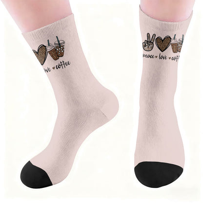 Plusock Butterfly Heart Coffee Socks - image 6