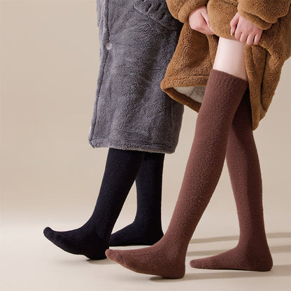 Plusock Plus Size Solid Color Thigh High Socks(2 Pairs) - image 4