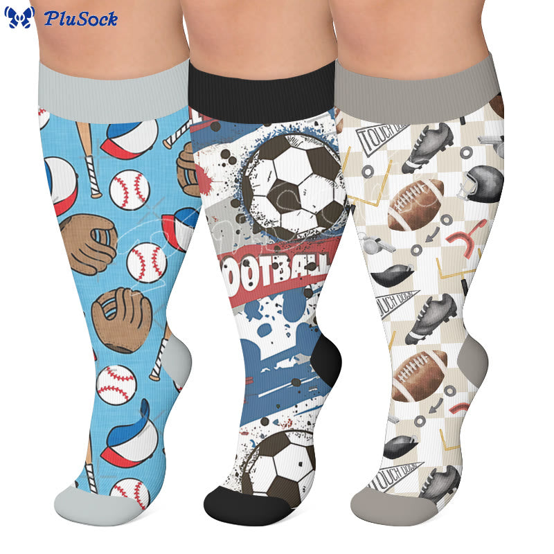 Plusock Plus Size Sports Compression Socks - image 0