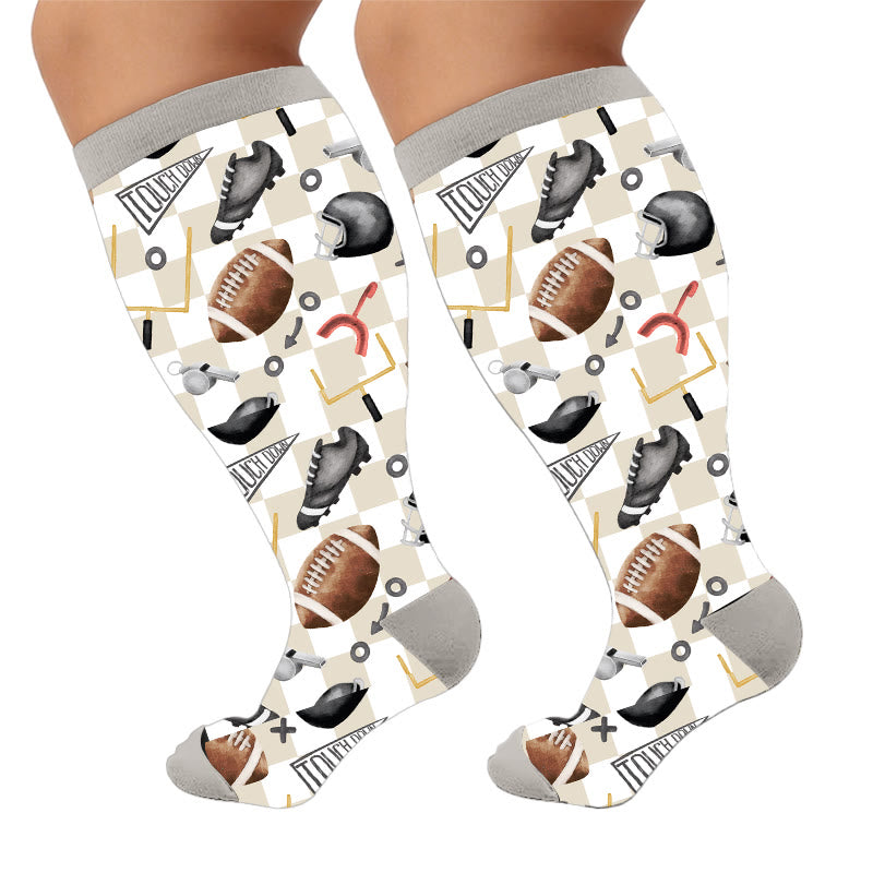 Plusock Plus Size Sports Compression Socks - Russian(1Pair) - 4XL - image 7