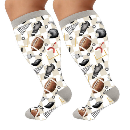 Plusock Plus Size Sports Compression Socks - Russian(1Pair) - 4XL - image 7