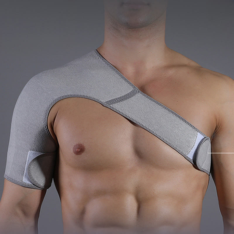 Plusock Pain Relief Adjustable Shoulder Brace - Grey - One Size - image 0