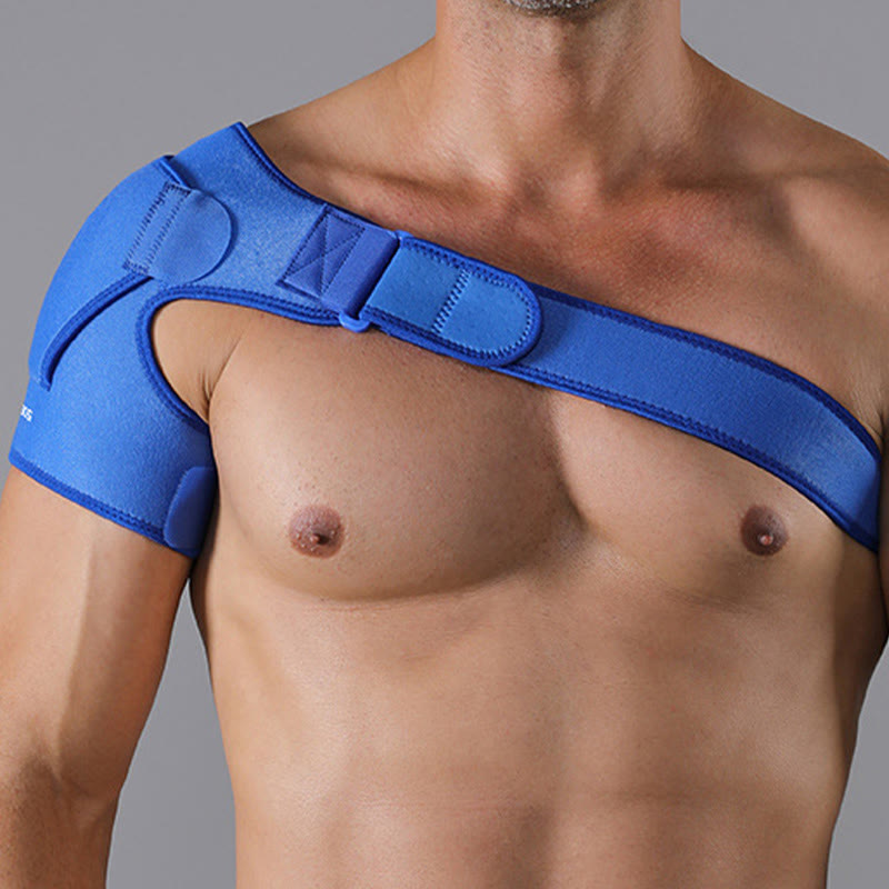 Plusock Buckle Durable Compression Shoulder Brace - Blue - One Size - image 10