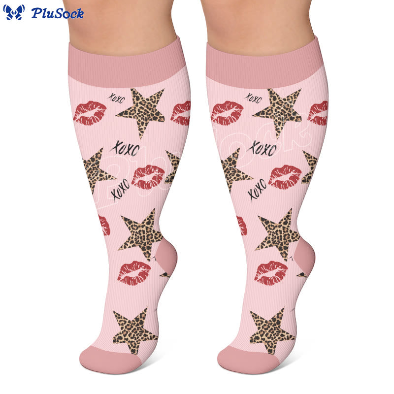 Plusock Plus Size Animal Print Compression Socks - image 4