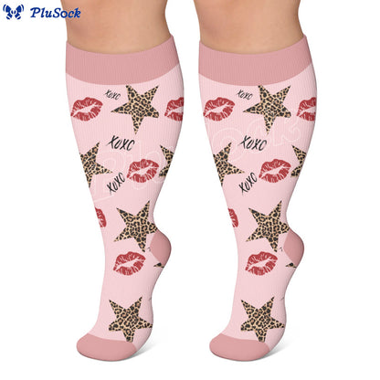 Plusock Plus Size Animal Print Compression Socks - image 4