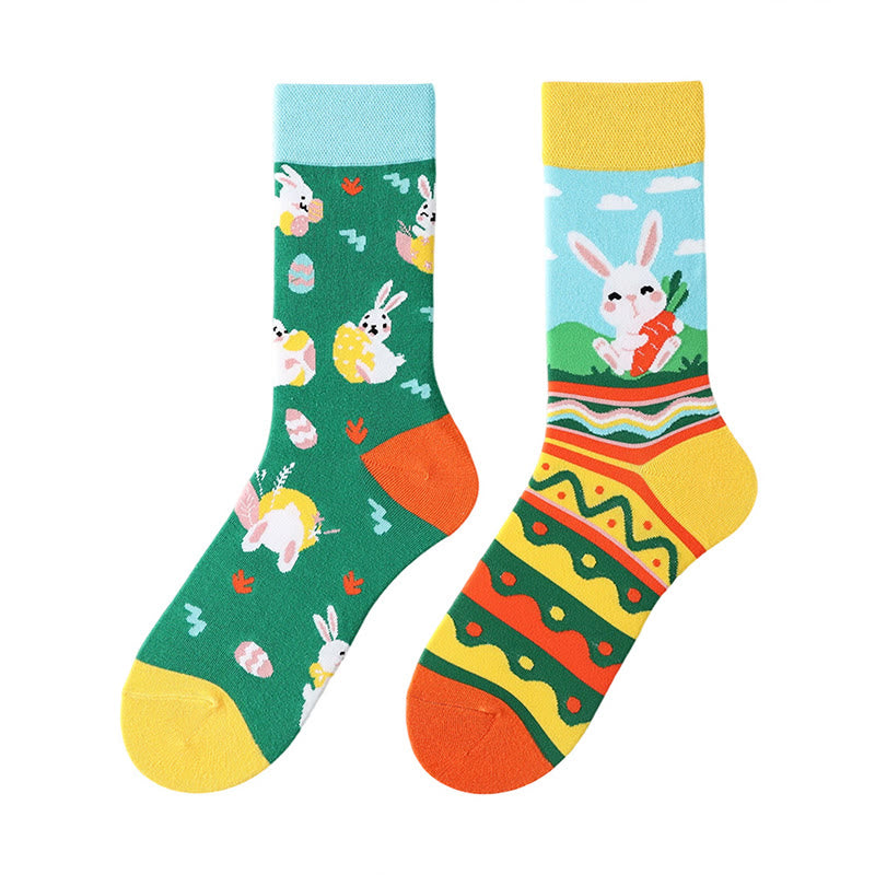 Plusock Easter Egg Quarter Socks(3 Pairs) - Yellow - EU36-42(US3-8.5) - image 1