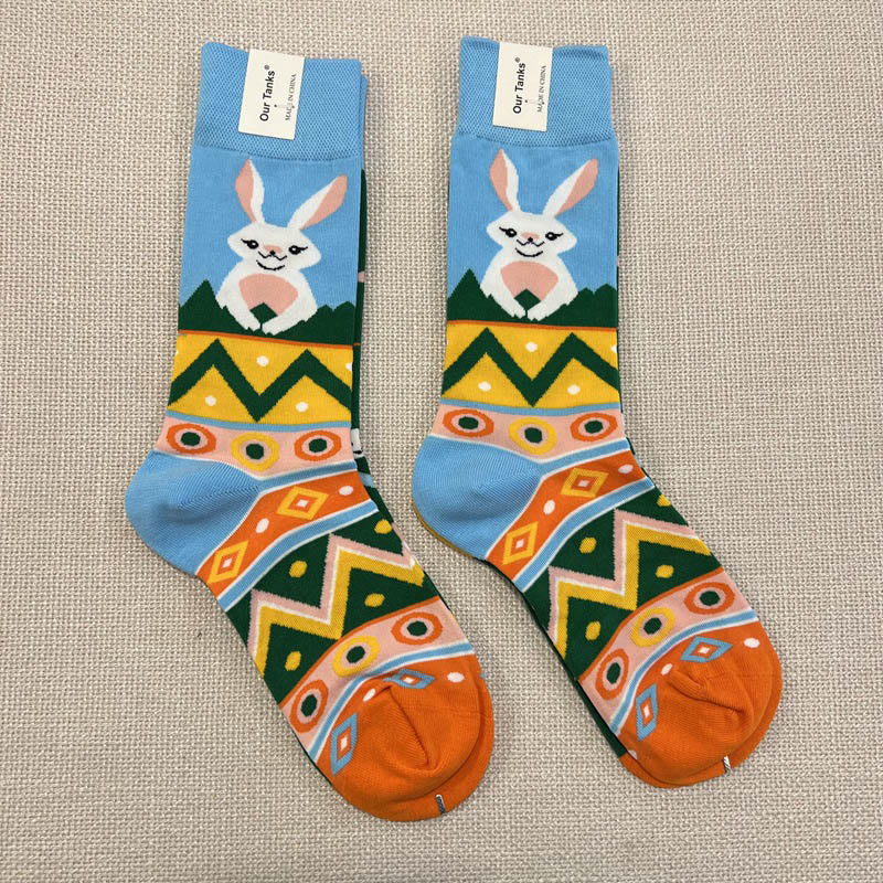 Plusock Easter Rabbit Quarter Socks(2 Pairs) - image 3