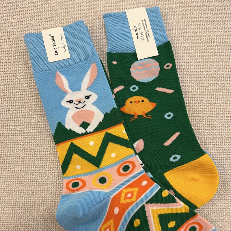 Plusock Easter Rabbit Quarter Socks(2 Pairs) - image 2