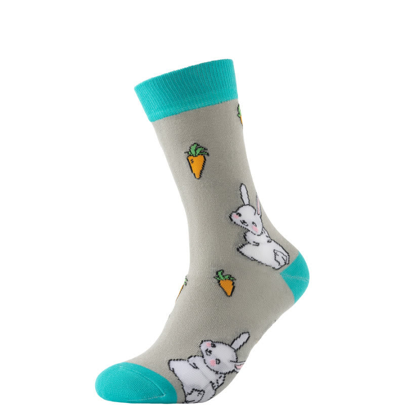 Plusock Easter Carrot Themed Quarter Socks(6 Pairs) - image 4