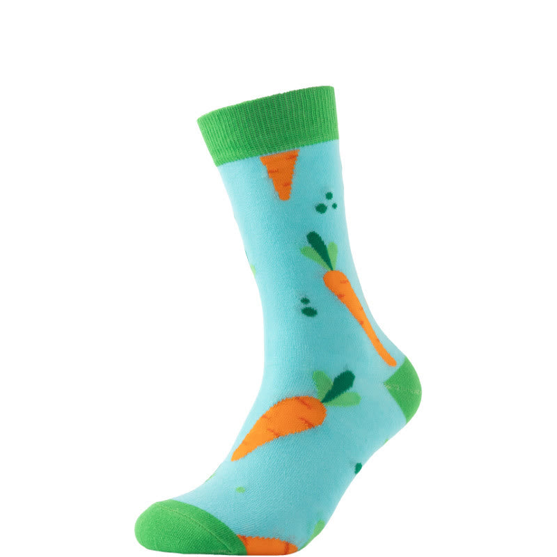 Plusock Easter Carrot Themed Quarter Socks(6 Pairs) - image 5