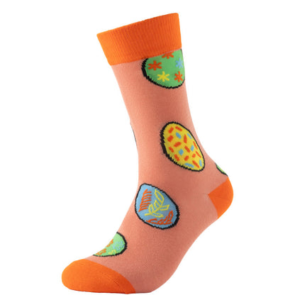 Plusock Easter Carrot Themed Quarter Socks(6 Pairs) - image 3