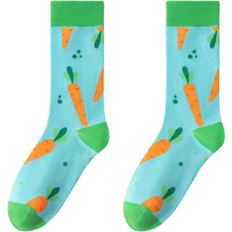 Plusock Easter Carrot Themed Quarter Socks(6 Pairs) - image 12
