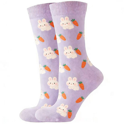Plusock Funny Cartoon Quarter Socks(5 Pairs) - image 3