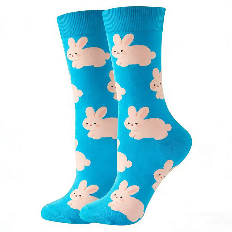 Plusock Funny Cartoon Quarter Socks(5 Pairs) - image 4