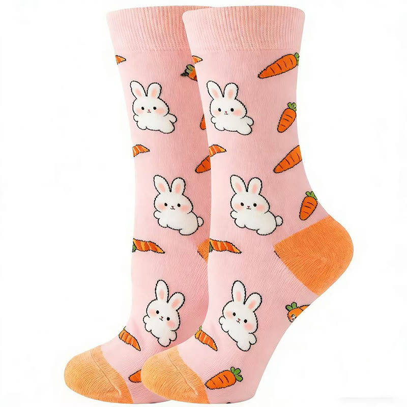 Plusock Funny Cartoon Quarter Socks(5 Pairs) - image 5
