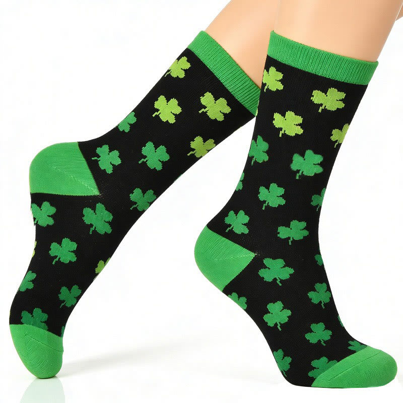Plusock Striped Clover Quarter Socks(3 Pairs) - image 5