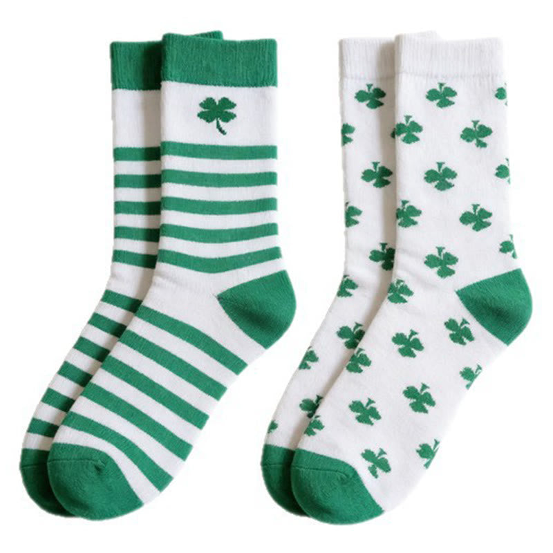 Plusock Four Leaf Clover Quarter Socks(4 Pairs) - image 6
