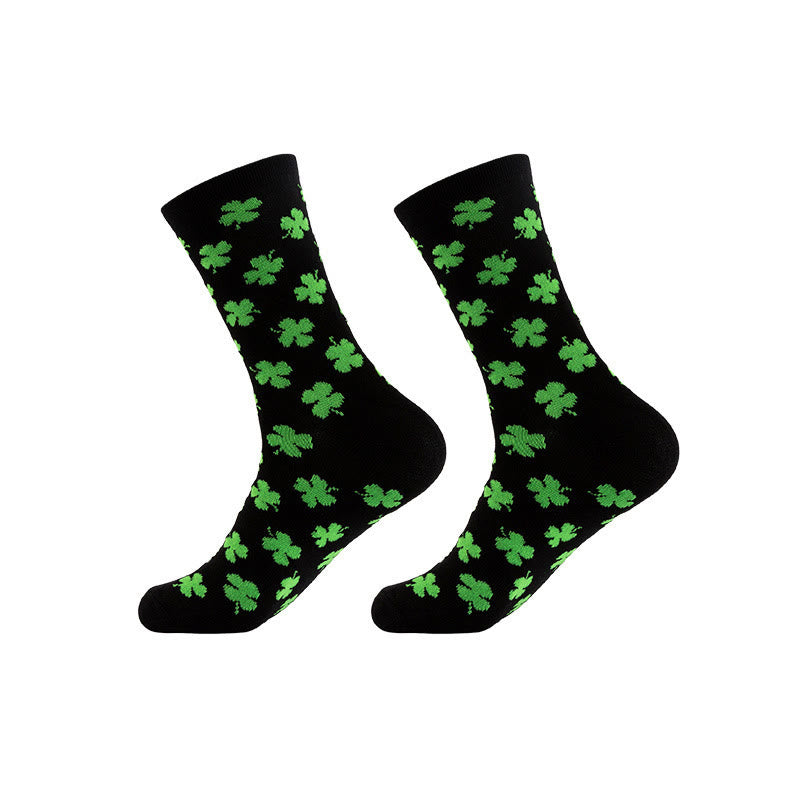 Plusock Lucky Clover Series Quarter Socks(5 Pairs) - image 7