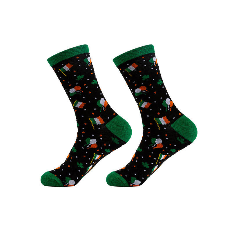 Plusock Lucky Clover Series Quarter Socks(5 Pairs) - image 4