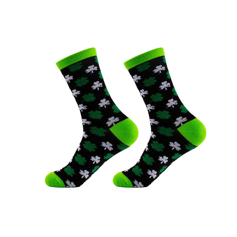 Plusock Lucky Clover Series Quarter Socks(5 Pairs) - image 8
