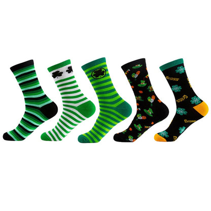 Plusock Lucky Clover Series Quarter Socks(5 Pairs) - Multicolor A - EU36-42(US3-8.5) - image 15