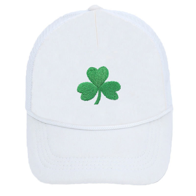 Plusock Plus Size Luck Festive Spirit Baseball Cap - White - One Size - image 0