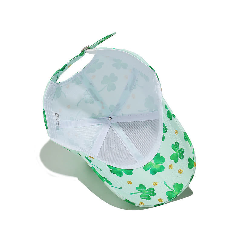 Plusock Plus Size Clover Print Baseball Cap - image 1