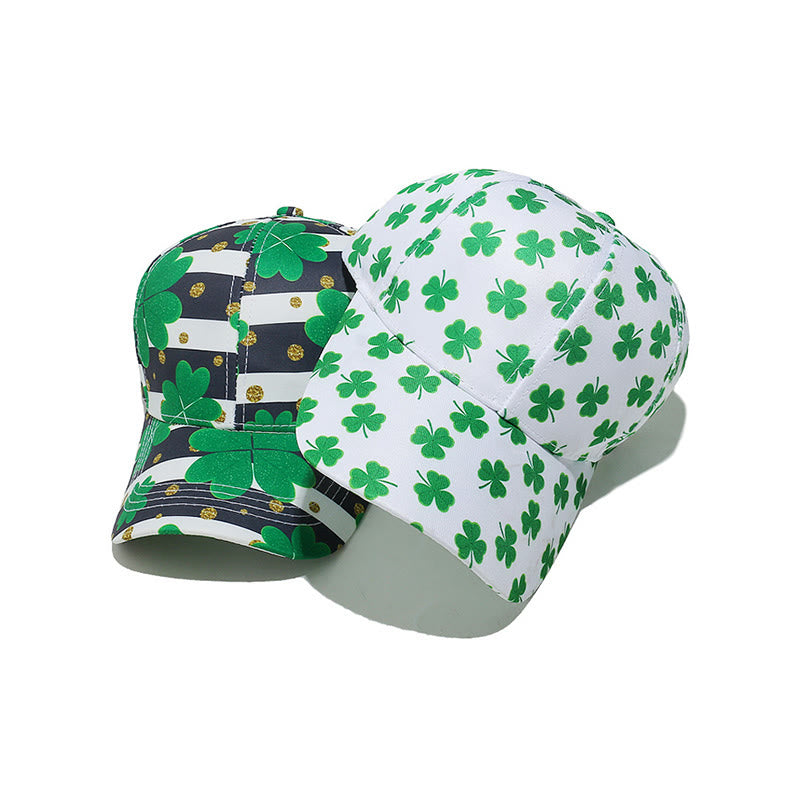 Plusock Plus Size Clover Print Baseball Cap - image 3