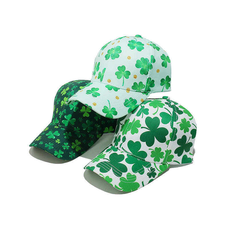 Plusock Plus Size Clover Print Baseball Cap - image 4