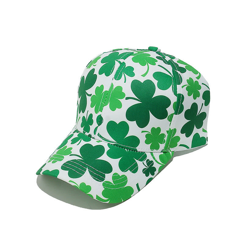 Plusock Plus Size Clover Print Baseball Cap - C - One Size - image 7