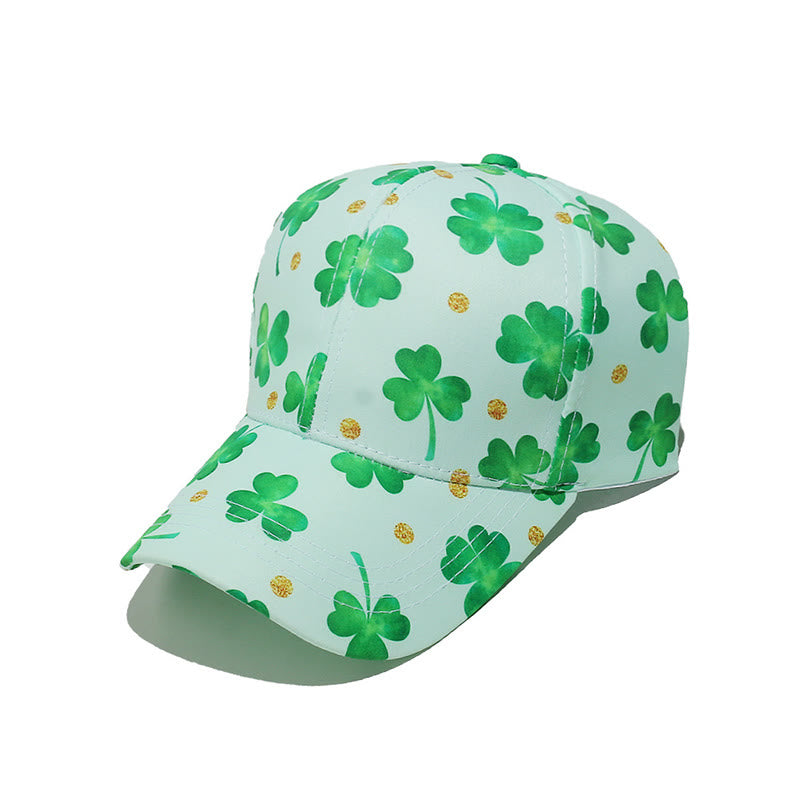 Plusock Plus Size Clover Print Baseball Cap - B - One Size - image 9