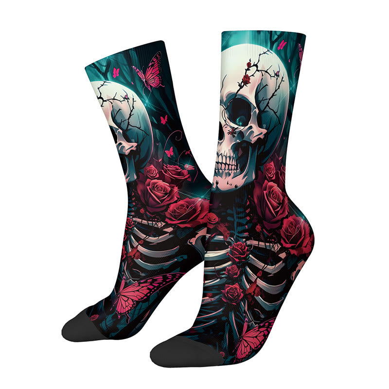 Plusock 3D Skull Quarter Socks(3 Pairs) - E - EU36-42(US3-8.5) - image 8