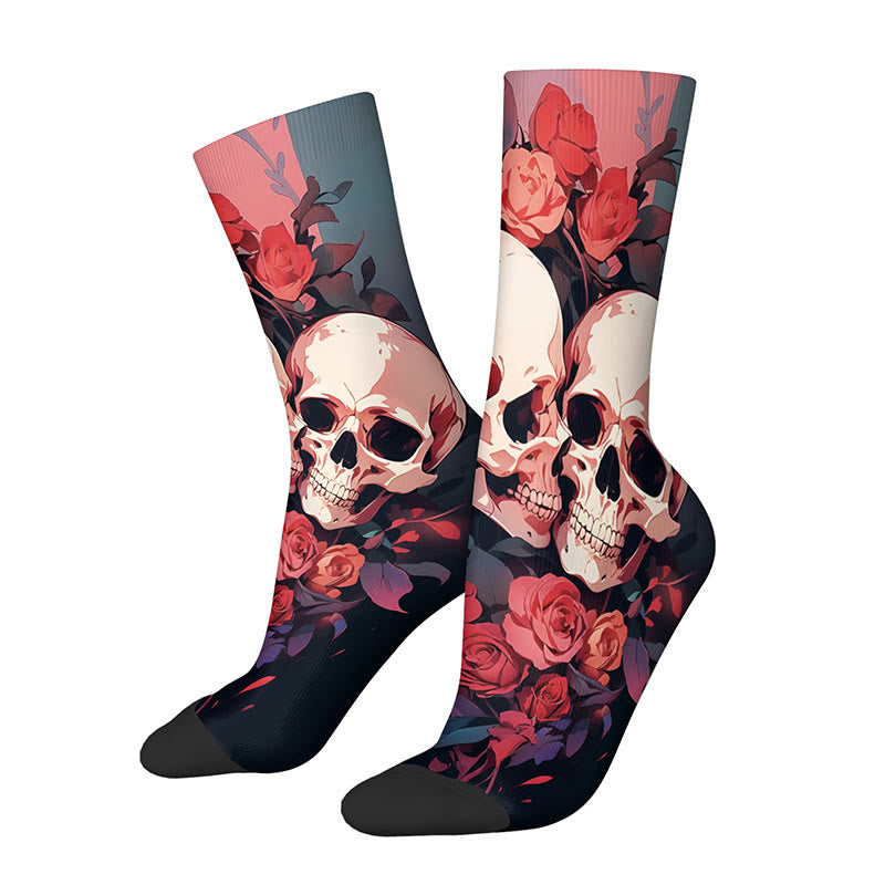 Plusock 3D Skull Quarter Socks(3 Pairs) - A - EU36-42(US3-8.5) - image 4