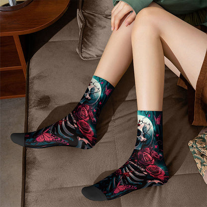 Plusock 3D Skull Quarter Socks(3 Pairs) - image 3