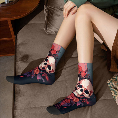 Plusock 3D Skull Quarter Socks(3 Pairs) - image 1