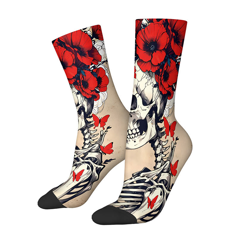 Plusock 3D Skull Quarter Socks(3 Pairs) - F - EU36-42(US3-8.5) - image 9