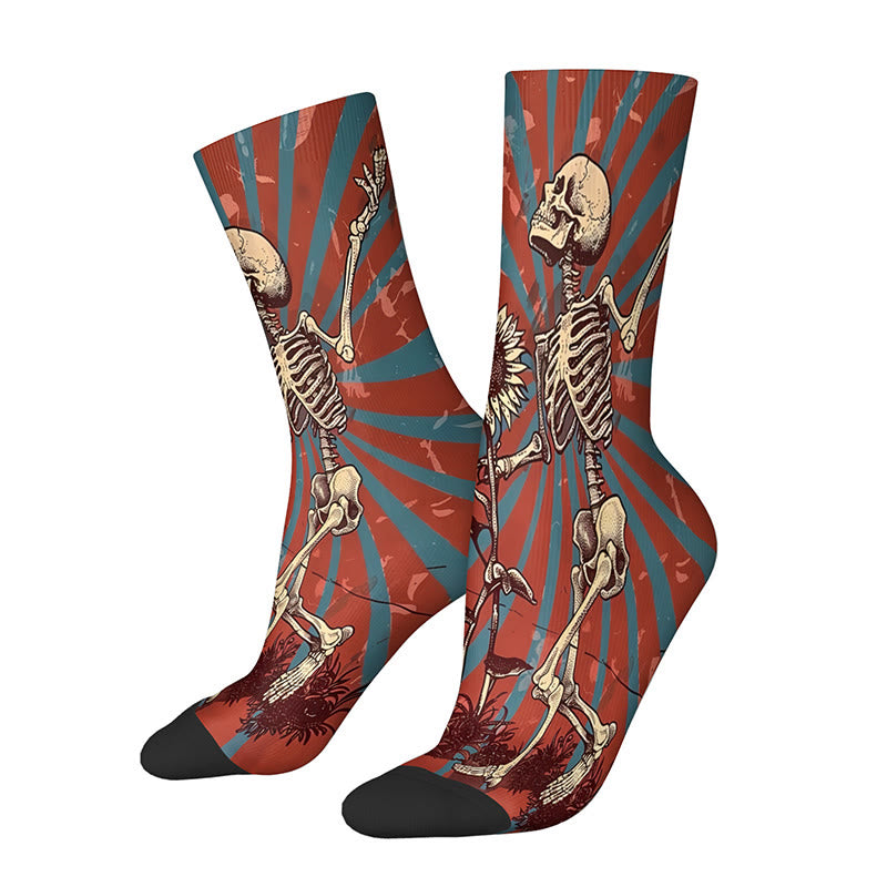 Plusock 3D Skull Quarter Socks(3 Pairs) - D - EU36-42(US3-8.5) - image 7