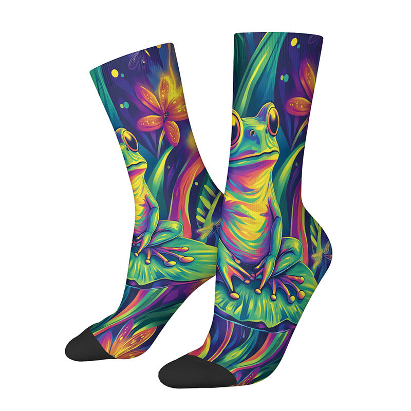 Plusock 3D Horse Frog Quarter Socks(3 Pairs) - image 3