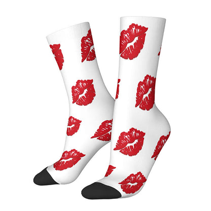 Plusock 3D Lips Bow Us Dollars Quarter Socks(3 Pairs) - E - EU36-42(US3-8.5) - image 7