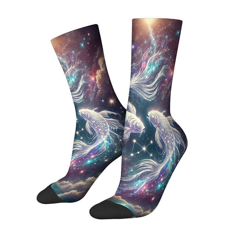 Plusock 3D Universe Quarter Socks(4 Pairs) - image 5