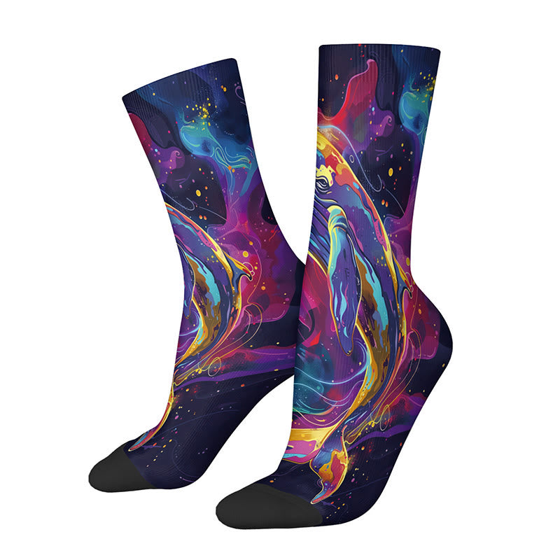 Plusock 3D Universe Quarter Socks(4 Pairs) - image 6