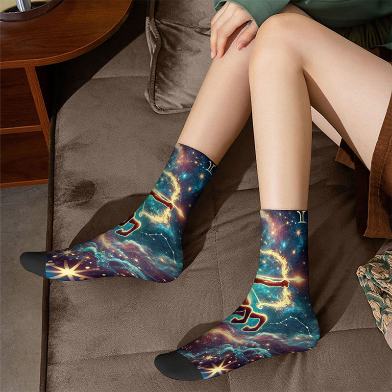 Plusock 3D Universe Quarter Socks(4 Pairs) - image 1