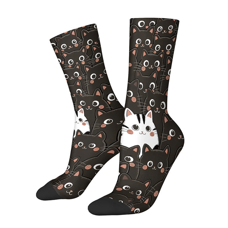 Plusock 3D Cats Quarter Socks(3 Pairs) - B - EU36-42(US3-8.5) - image 4