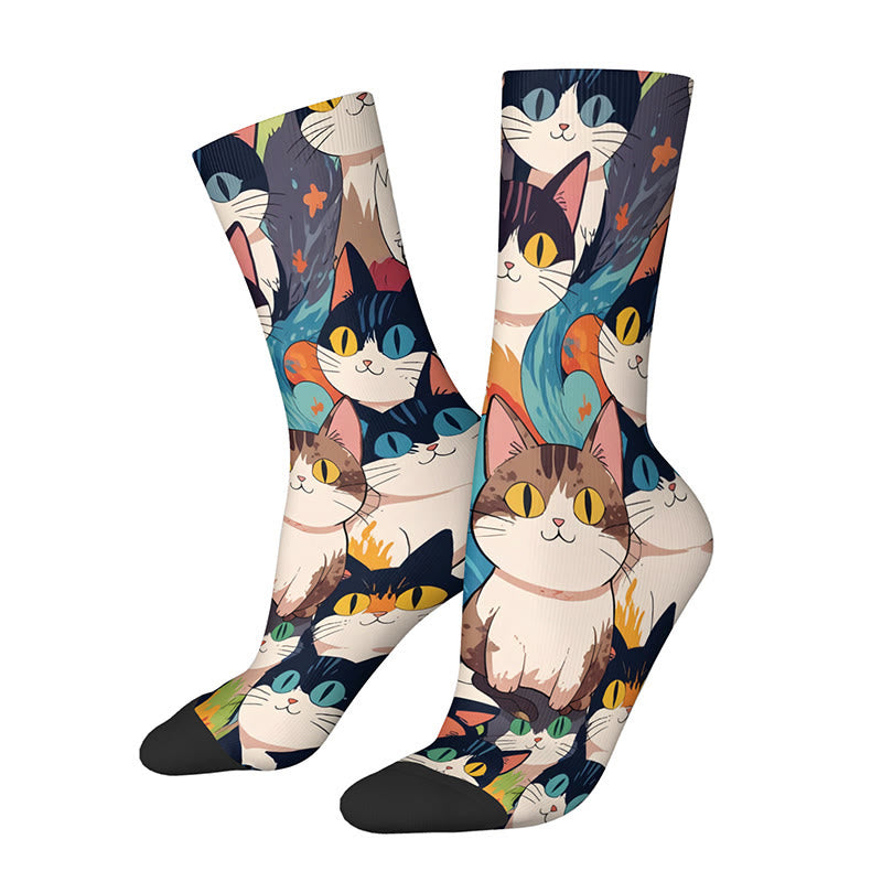 Plusock 3D Cats Quarter Socks(3 Pairs) - E - EU36-42(US3-8.5) - image 7