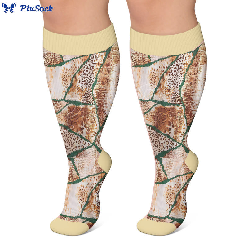 Plusock Plus Size Textured Compression Socks - image 2