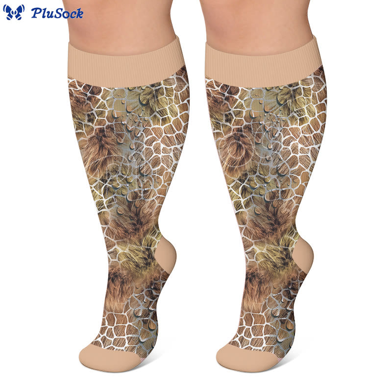 Plusock Plus Size Textured Compression Socks - image 3