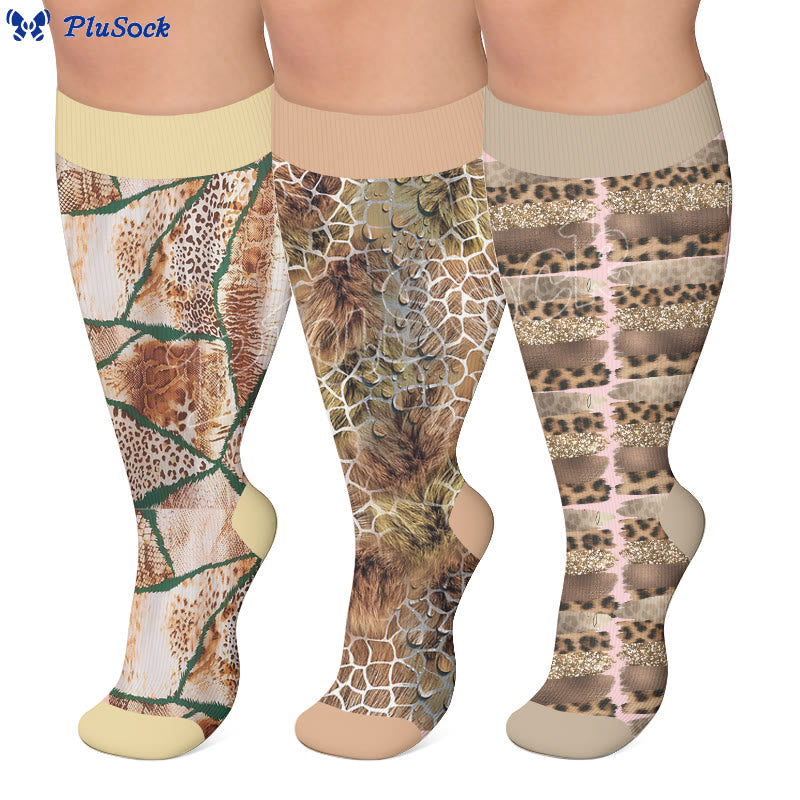 Plusock Plus Size Textured Compression Socks - image 0